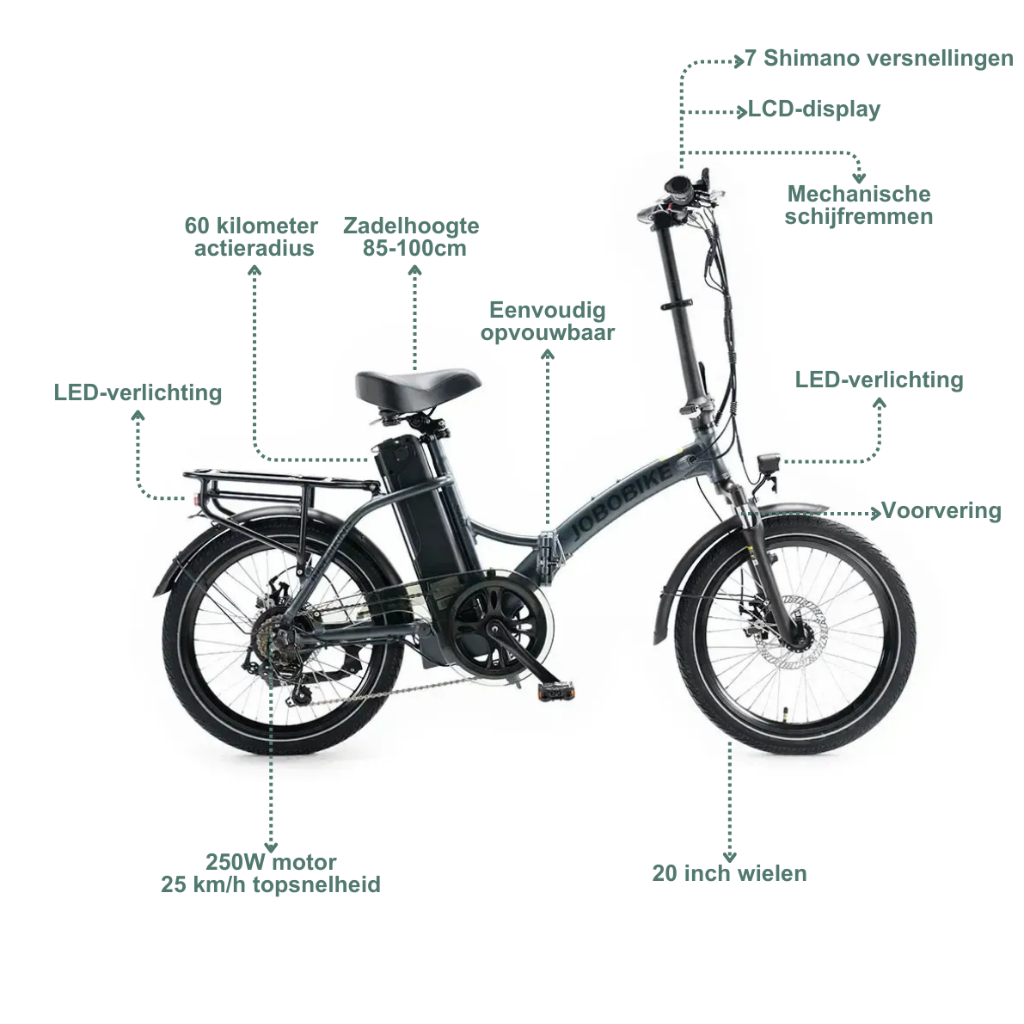 JOBOBIKE Sam - GrijsJOBOBIKE Sam - Grijs