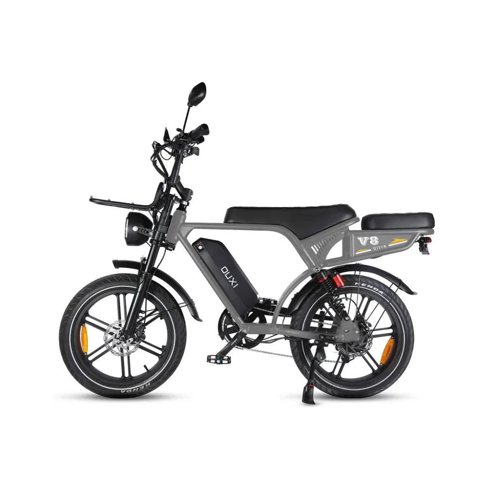 OUXI V8 Ultra - Gris (incl. siège arrière, porte-bagages avant et alarme)