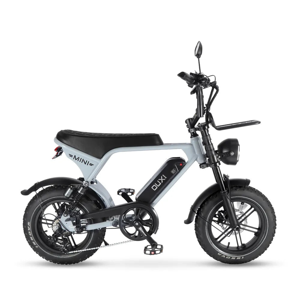 OUXI V8 Ultra Mini - Gris clair (incl. repose-pieds, porte-bagages avant et alarme)