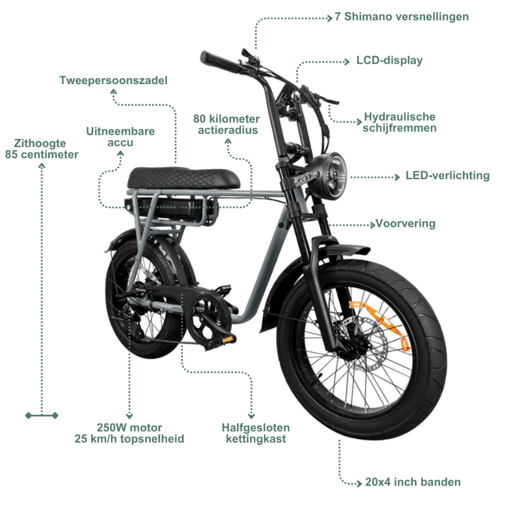 EB2 Fatbike - Grijs