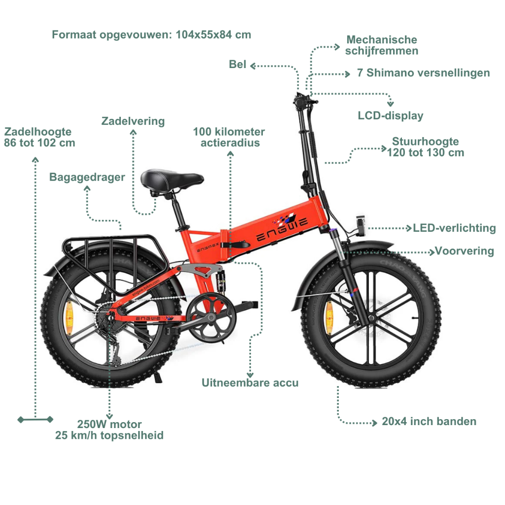 ENGWE Engine X  - Rood