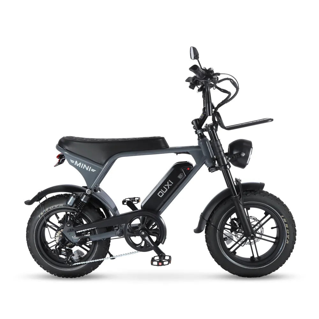 OUXI V8 Ultra Mini - Gris (incl. repose-pieds, porte-bagages avant et alarme)