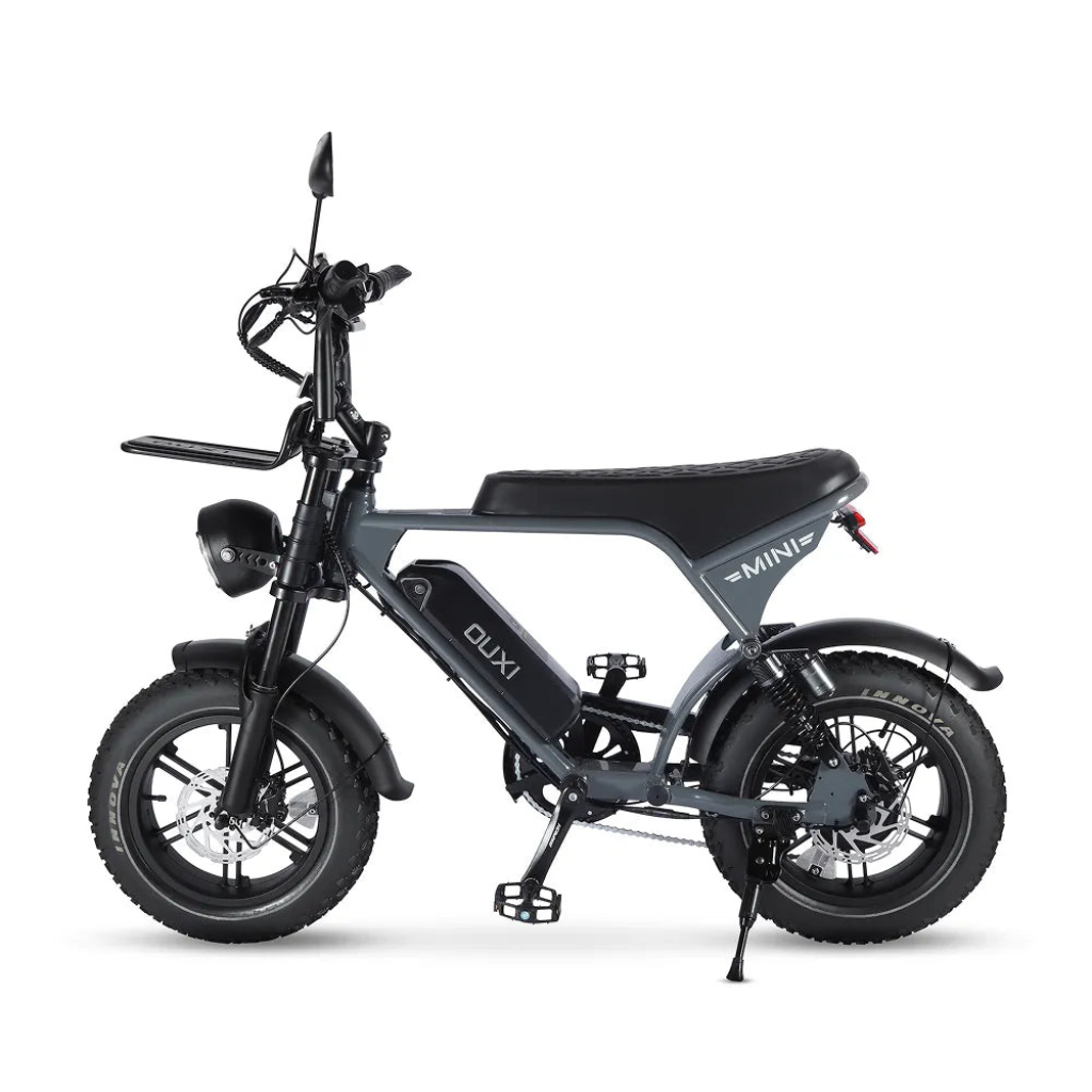 OUXI V8 Ultra Mini - Gris (incl. repose-pieds, porte-bagages avant et alarme)