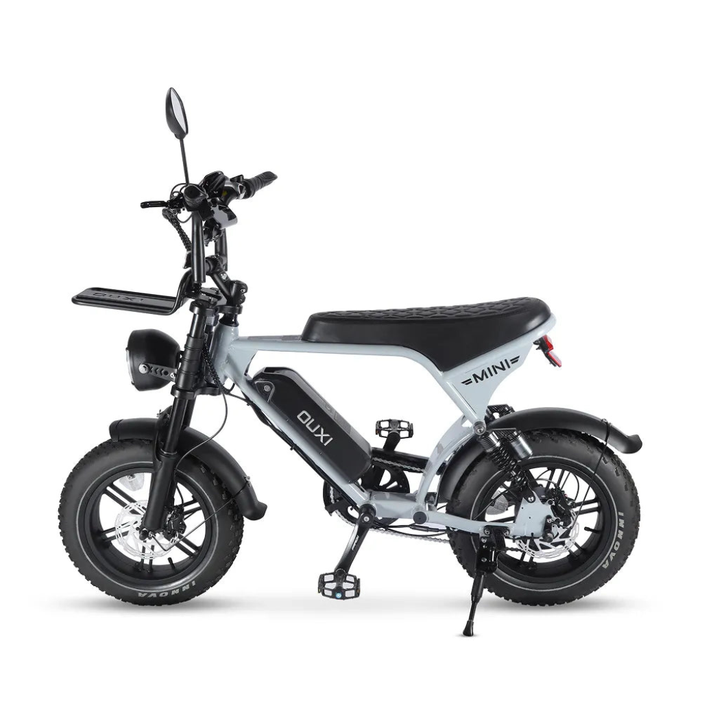 OUXI V8 Ultra Mini - Gris clair (incl. repose-pieds, porte-bagages avant et alarme)